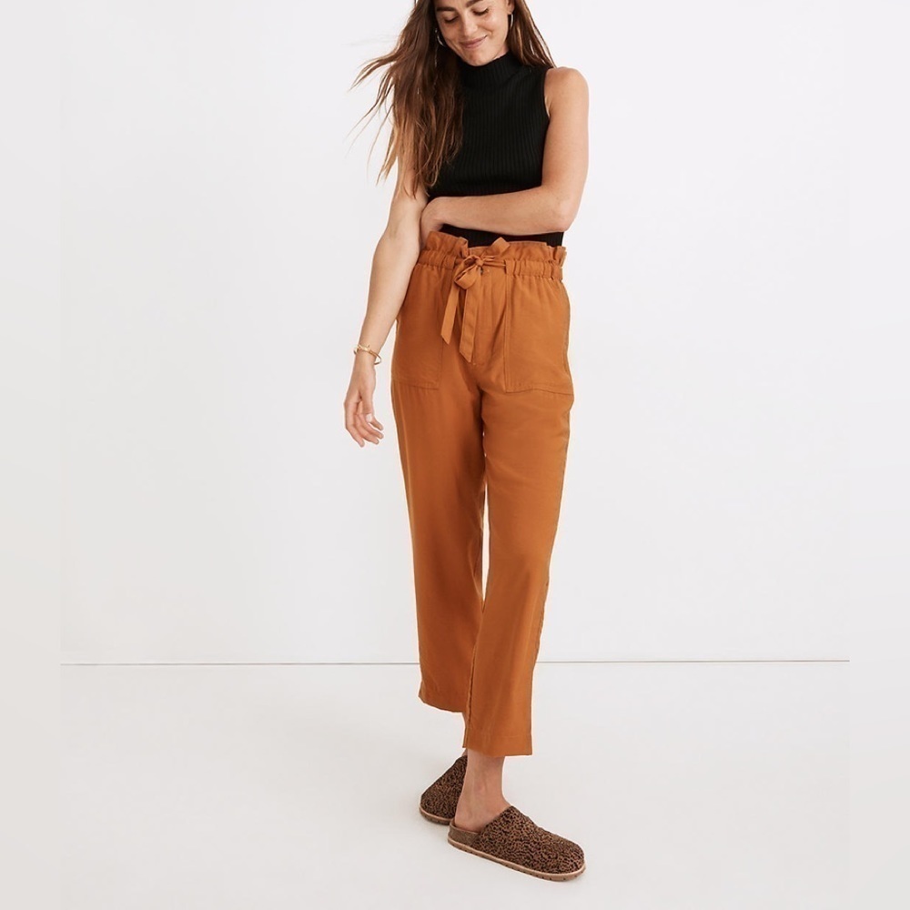 NWT MADEWELL Dunaway Paperbag Pants